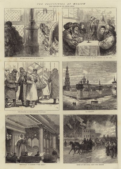 Ünnepségek Moszkvában alkotó: Joseph Nash